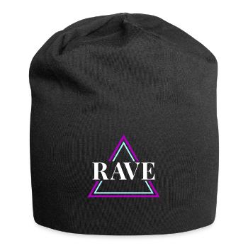 Techno House Party EDM Festival Goa Electro Rave - Jersey Beanie - black - Front