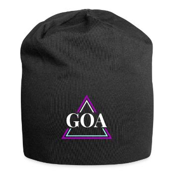 GOA Techno House Party EDM Festival Electro Rave - Jersey Beanie - black - Front
