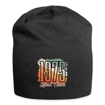 1975 Année de naissance Anniversaire Année de construction Vintage Rétro - Bonnet en jersey - noir - Devant