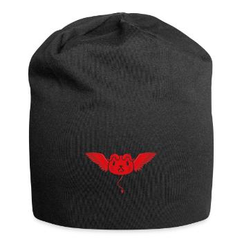 Süße Teufelskatze - Jersey-Beanie - Schwarz - Vorne