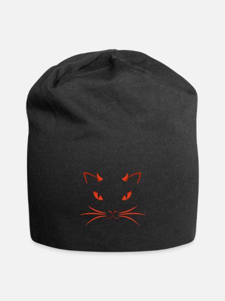 Chat du diable - Bonnet en jersey - noir
