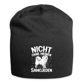Nicht ohne meinen Samojede Samojedenspitz - Jersey-Beanie - Schwarz - Vorne