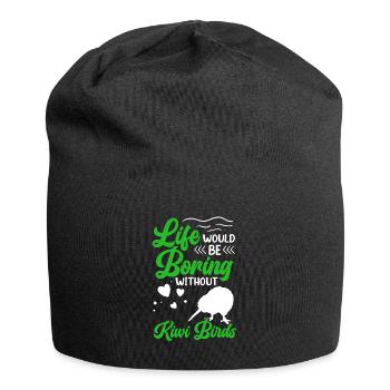 Langweilig ohne Kiwi Vogel Neuseeland Kiwi Vogel - Jersey-Beanie - Schwarz - Vorne