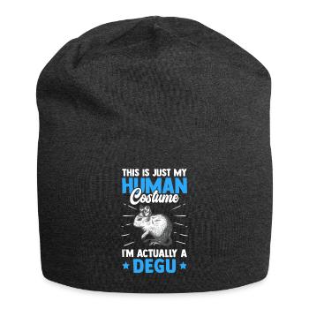 Degu nur ein Kostüm chilenisches Nagetier - Jersey-Beanie - Anthrazit - Vorne