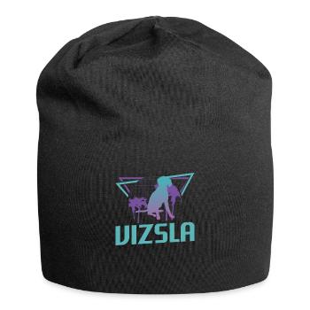 Amant de chien rétro Vizsla - Bonnet en jersey - noir - Devant