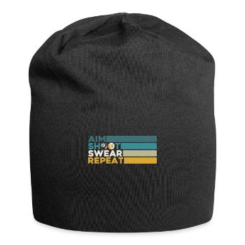 Billard Geschenkidee Billardspieler Pool Snooker - Jersey-Beanie - Schwarz - Vorne
