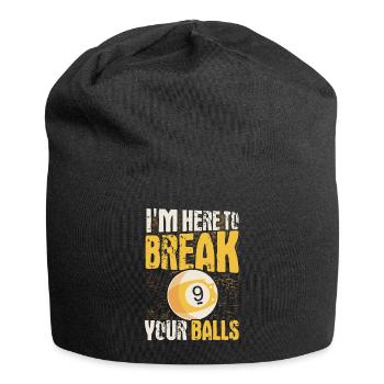 Idée cadeau billard Billard Player Pool Snooker - Bonnet en jersey - noir - Devant