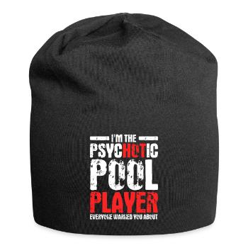 Idée cadeau billard Billard Player Pool Snooker - Bonnet en jersey - noir - Devant