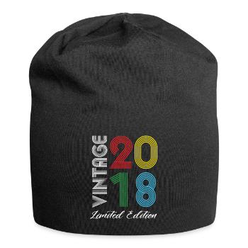 Vintage 2018 Vintage Birthday Retro Vintage - Jersey Beanie - black - Front
