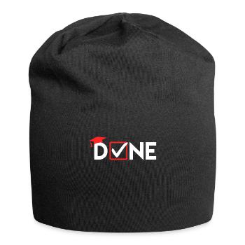 Master Thesis DONE Master Abschluss - Jersey-Beanie - Schwarz - Vorne