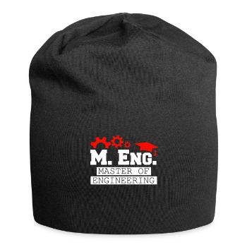 Ich bin Master of Engineering Master Abschluss - Jersey-Beanie - Schwarz - Vorne