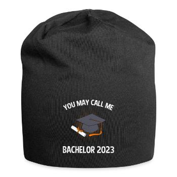 Du kannst mich Bachelor nennen Bachelor Abschluss - Jersey-Beanie - Schwarz - Vorne