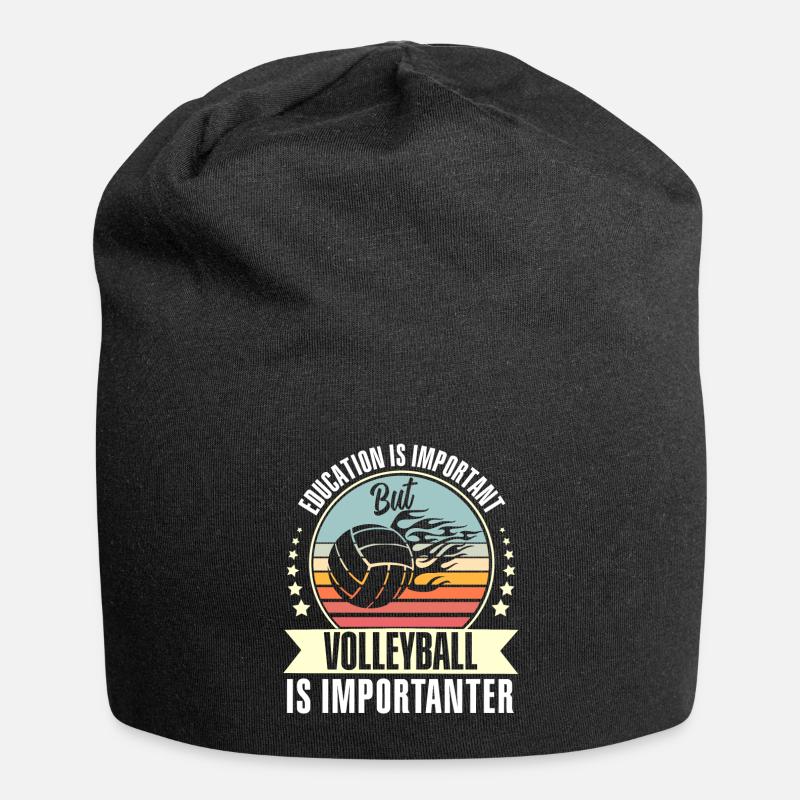 Volleyball - Jersey-Beanie - Schwarz