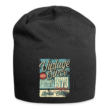 1970 Geburtstag Jahrgang Vintage Retro Legende - Jersey-Beanie - Schwarz - Vorne