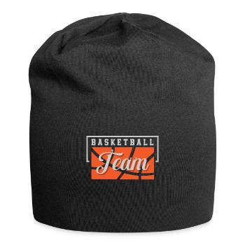 Équipe de basket-ball - Bonnet en jersey - noir - Devant