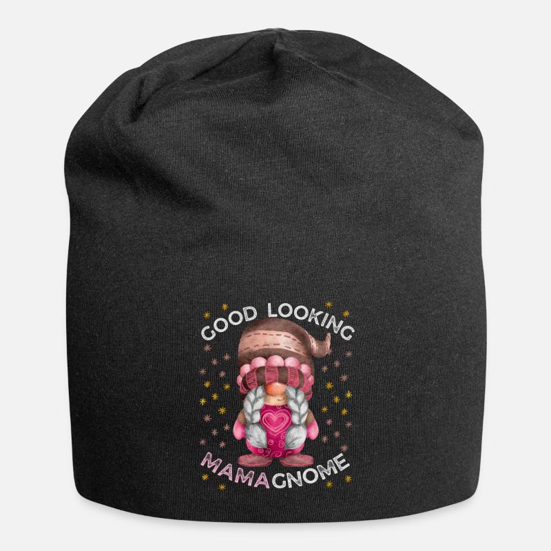 Mutter, Muttertag, Gnom-Zwerg lustiger Spruch Gnom - Jersey-Beanie - Schwarz
