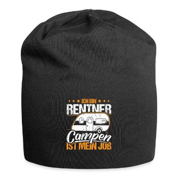 Campen ist mein Job - Jersey-Beanie - Schwarz - Vorne