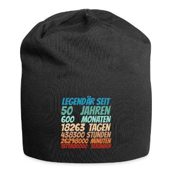 Legendär seit 50 Jahre alt 50. Geburtstag Frauen - Jersey-Beanie - Schwarz - Vorne