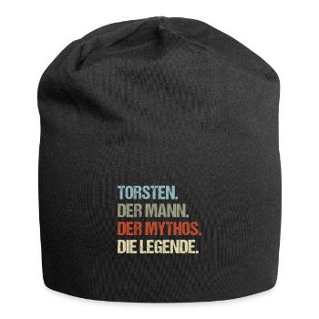 Torsten der Mann der Mythos die Legende - Jersey-Beanie - Schwarz - Vorne