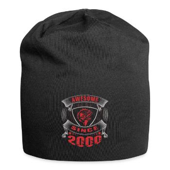 Awesome since 2000. Angel, Angler Geburtstag - Jersey-Beanie - Schwarz - Vorne