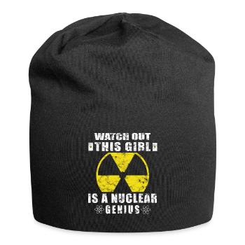 Kernkraft - Stolzer Nuklearingenieur - Jersey-Beanie - Schwarz - Vorne