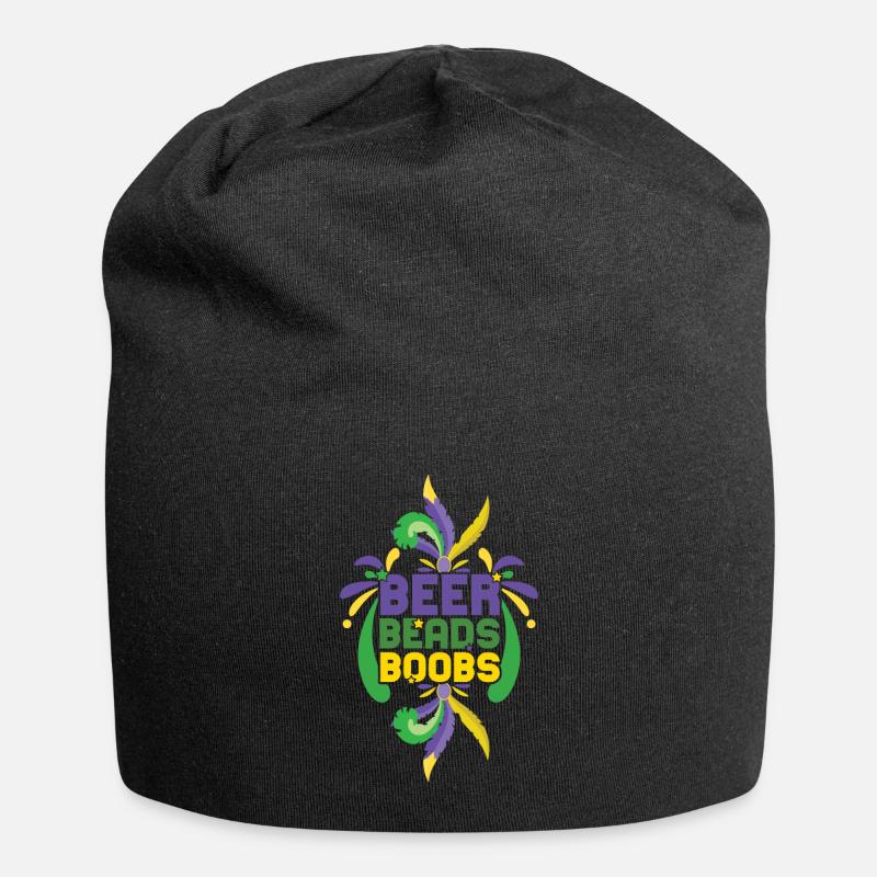 Festival Parade Perles de bière Bling Mardi Gras 2023 - Bonnet en jersey - noir