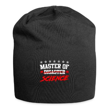 Ich bin Master of Disaster Master of Science - Jersey-Beanie - Schwarz - Vorne
