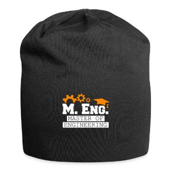 Ich bin Master of Engineering Master Abschluss - Jersey-Beanie - Schwarz - Vorne