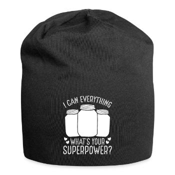 Homesteading I can everything Canning Season Food - Jersey-Beanie - Schwarz - Vorne
