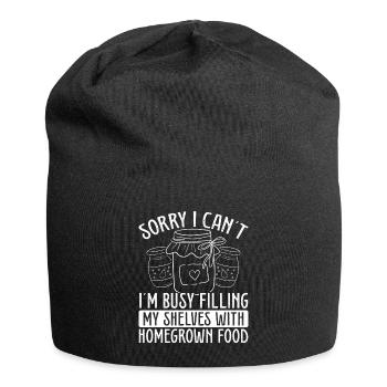 Canning Season Homesteading Food Perservation - Jersey-Beanie - Schwarz - Vorne