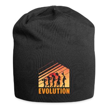 Human Evolution Guitar Band Retro Vintage - Bonnet en jersey - noir - Devant