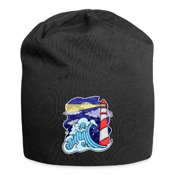 Phare Côte Mer Mer - Bonnet en jersey - noir - Devant