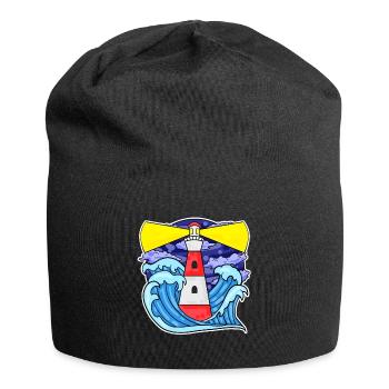 Phare Côte Mer Mer - Bonnet en jersey - noir - Devant