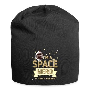 Space - Nerd - Jersey Beanie - black - Front