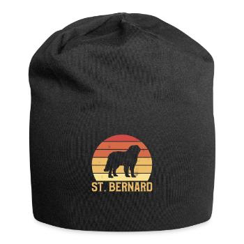 Vintager Retro Bernhardiner-Hundeliebhaber - Jersey-Beanie - Schwarz - Vorne