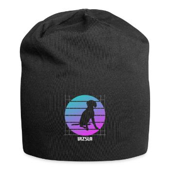 Rétro Vizsla Dog Lover - Bonnet en jersey - noir - Devant