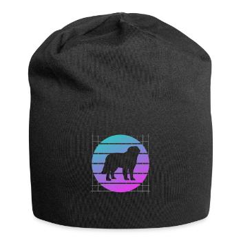 Retro Bernhardiner Hundeliebhaber - Jersey-Beanie - Schwarz - Vorne
