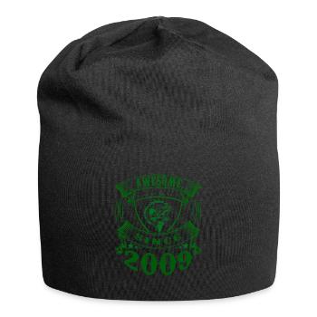Awesome since 2009. Angel, Angler's Birthday - Jersey Beanie - black - Front