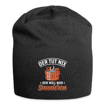 Sauna - Jersey-Beanie - Schwarz - Vorne