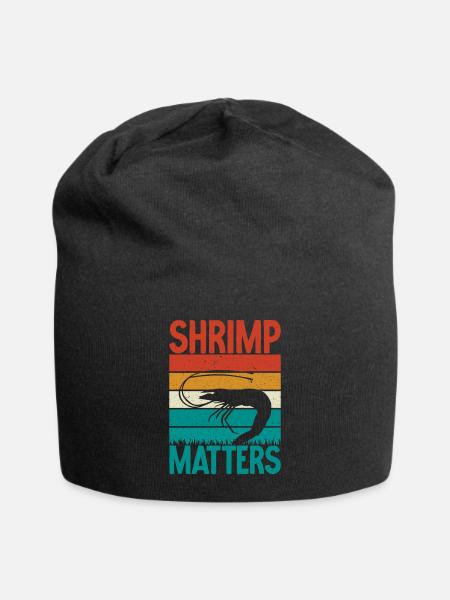 Garnelenliebhaber Geschenk - Jersey-Beanie - Schwarz