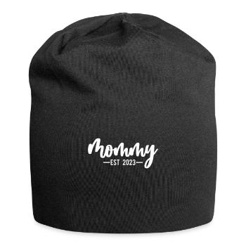 Mommy Est 2023 Cadeau de chemise - Bonnet en jersey - noir - Devant