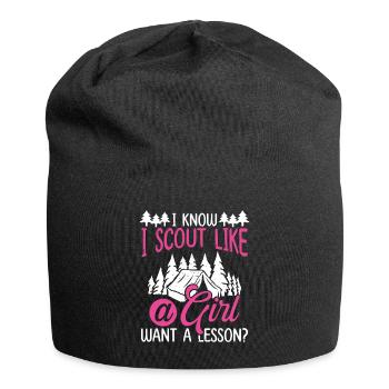 Scoutisme Je fais du scoutisme comme un club de chefs scouts - Bonnet en jersey - noir - Devant