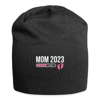 Mom 2023 Loading Shirt Geschenk - Jersey-Beanie - Schwarz - Vorne