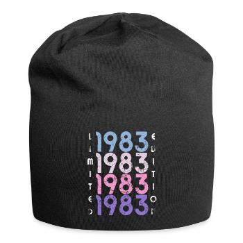40 ans né en 1983 rétro 40e anniversaire - Bonnet en jersey - noir - Devant