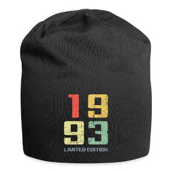 30 ans né en 1993 rétro 30e anniversaire - Bonnet en jersey - noir - Devant