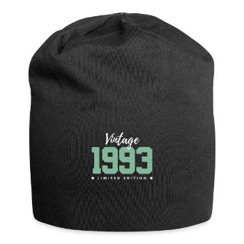 30 ans né en 1993 rétro 30e anniversaire - Bonnet en jersey - noir - Devant
