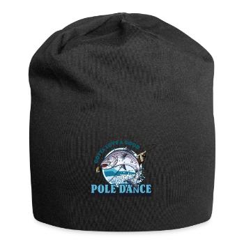 Gotta Love A Good Pole Dance, Angelliebhaber - Jersey-Beanie - Schwarz - Vorne