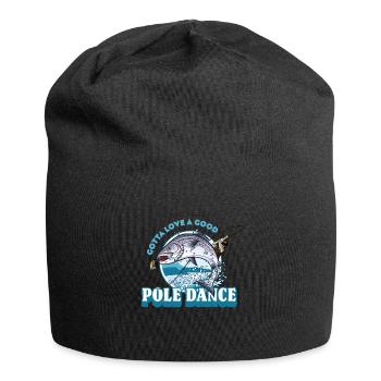 Gotta Love A Good Pole Dance, Angelliebhaber - Jersey-Beanie - Schwarz - Vorne