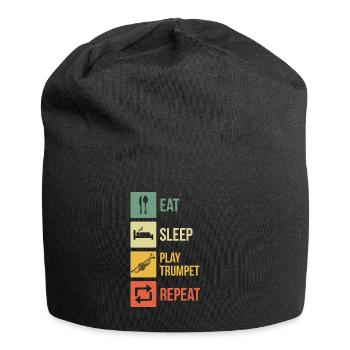 Trumpet Trumpet Player Trumpeter - Jersey Beanie - black - Front