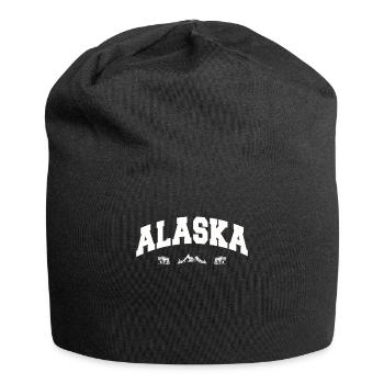 Alaska Geschenk Kinder Herren Damen USA Natur Eis - Jersey-Beanie - Schwarz - Vorne